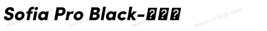 Sofia Pro Black字体转换 Sofia Pro Black字体转换